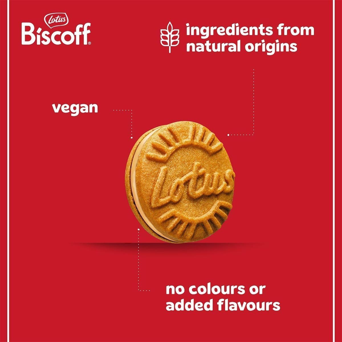 Biscoff - Sandwich Biscuits With Biscoff Cream Filling - 15 Sandwich Biscuits Per Pack - Ingredients from natural origin - Vegan - No colours or added flavours - 9x150g - 1,35kg - Image 3